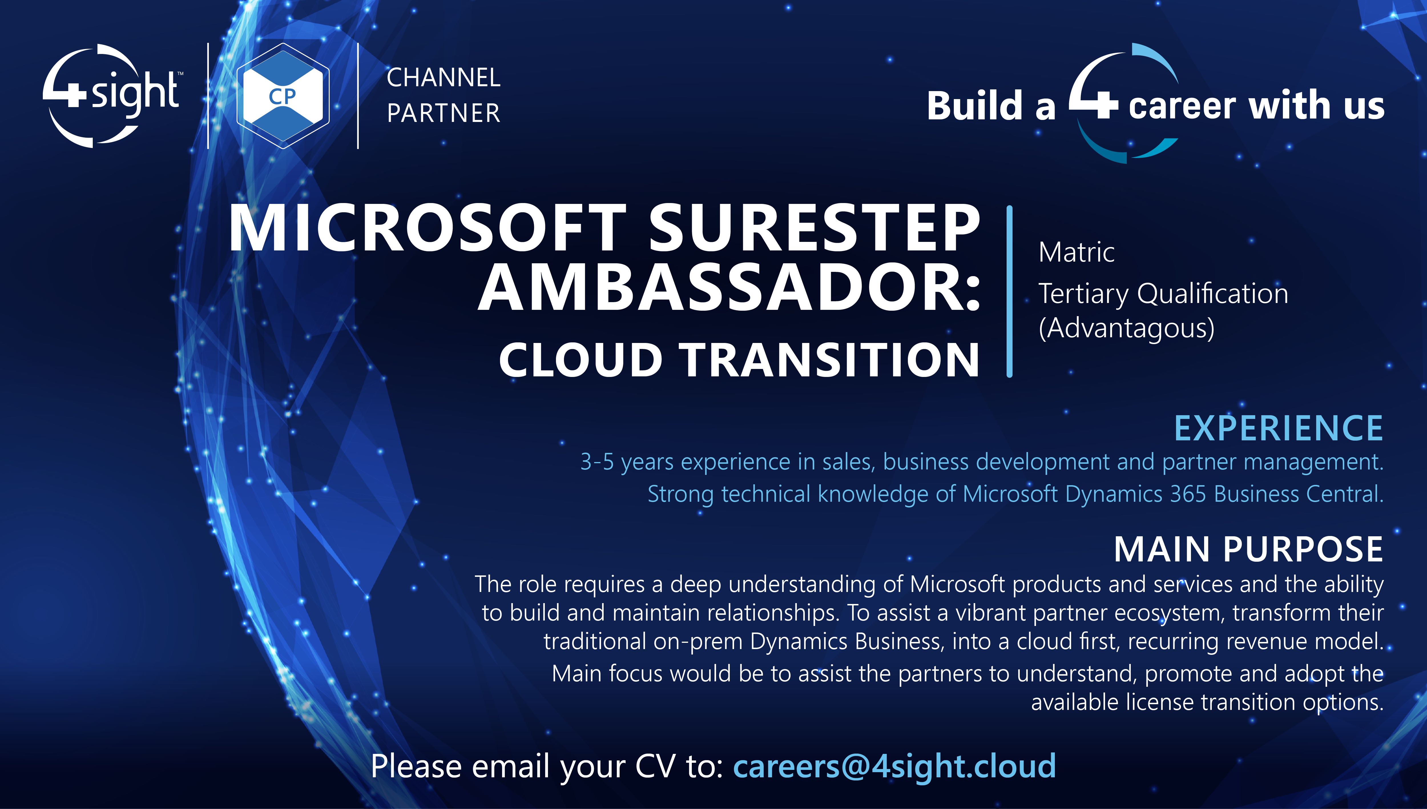 Microsoft Surestep Ambassador Job Ad May2023