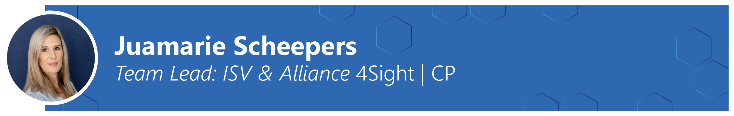 4Sight CP Juamarie Scheepers Blog Banner Mar2025 01