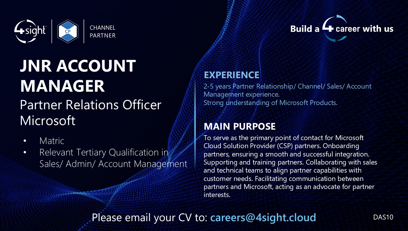 4Sight CP Jr AM Vacancy Aug2025