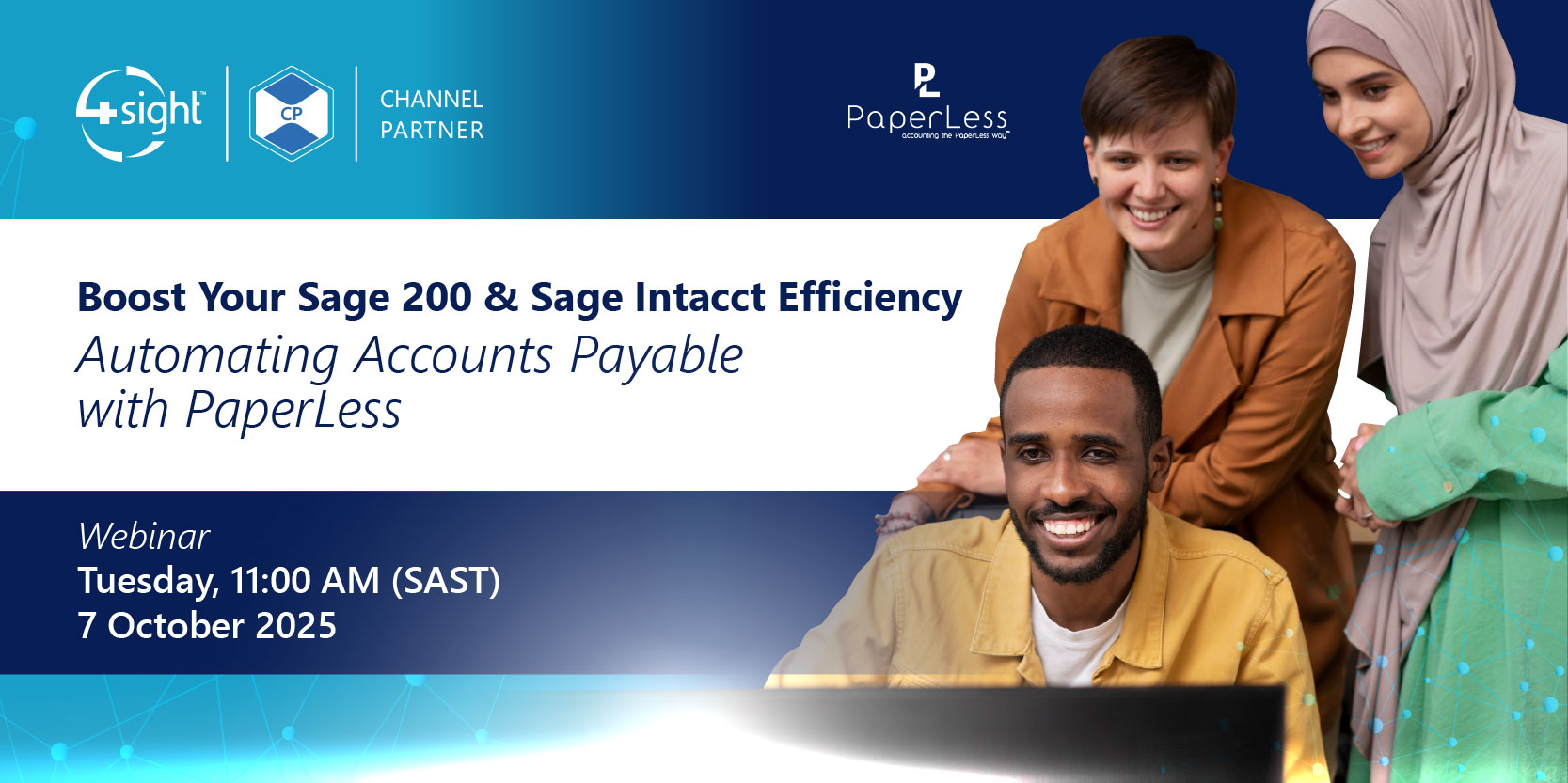 4Sight CP Boost Your Sage 200 Sage Intacct Efficiency Automating Accounts Payable with PaperLess Webinar 7 October 2025 Recovered