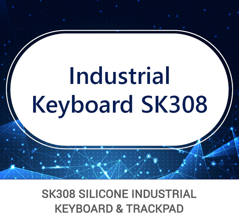 SK308 Silicone Industrial Keyboard Trackpad