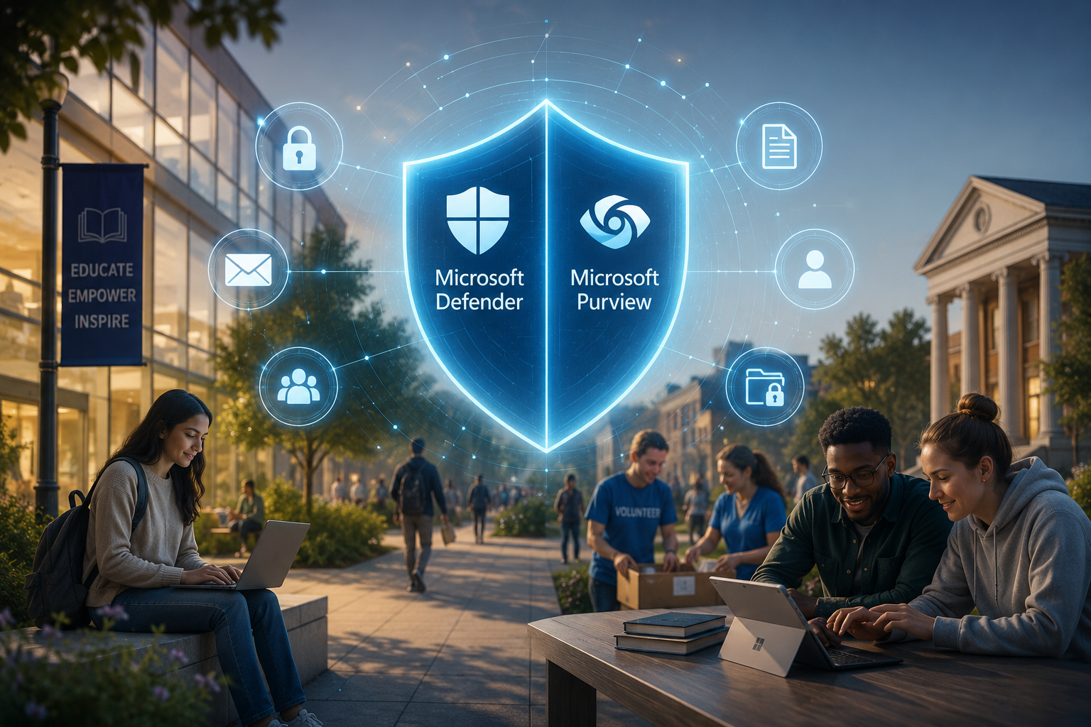 Why Microsoft Defender and Microsoft Purview Are Essential for Nonprofits and Educational Institutions